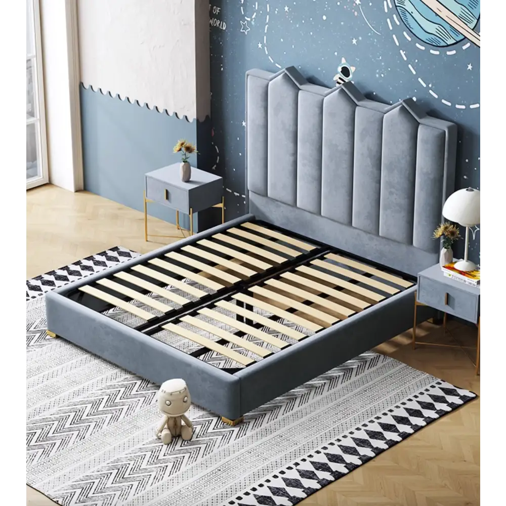 Baber Style King Size / Super King Size Bed Velvet