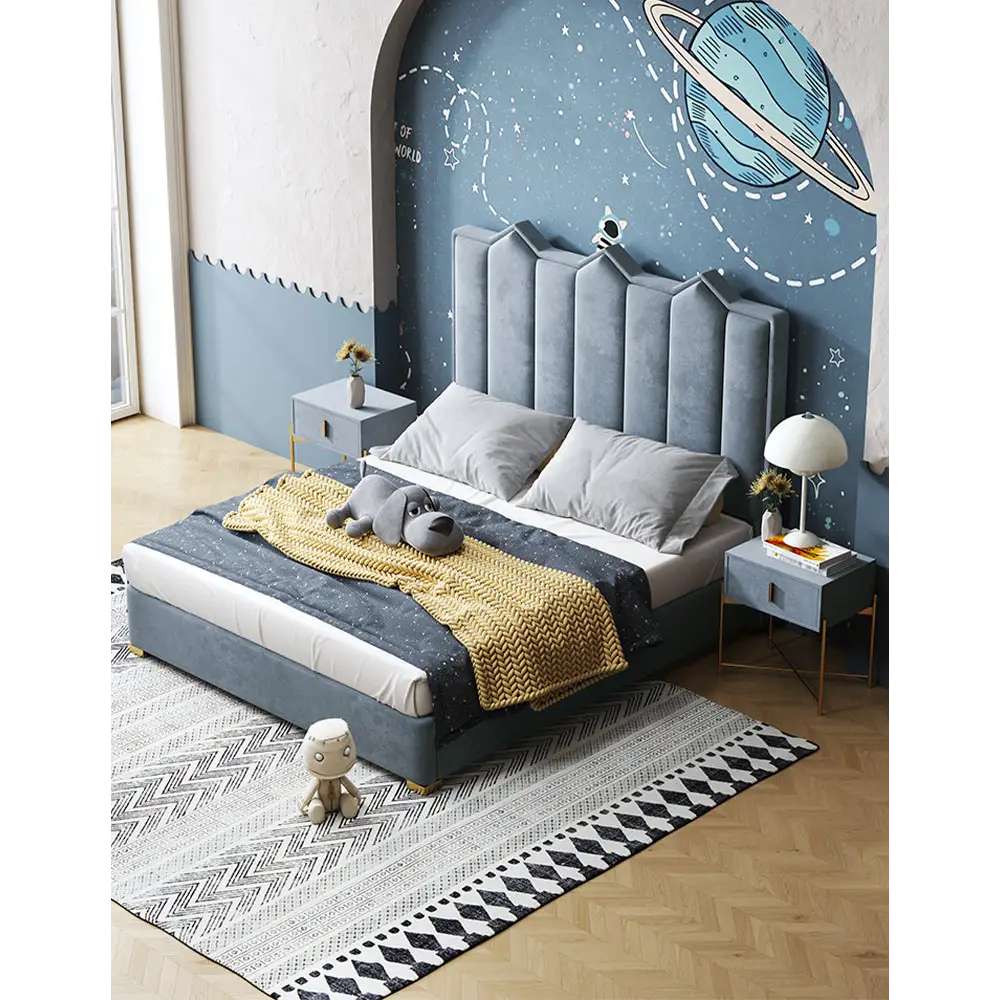 Baber Style King Size / Super King Size Bed Velvet