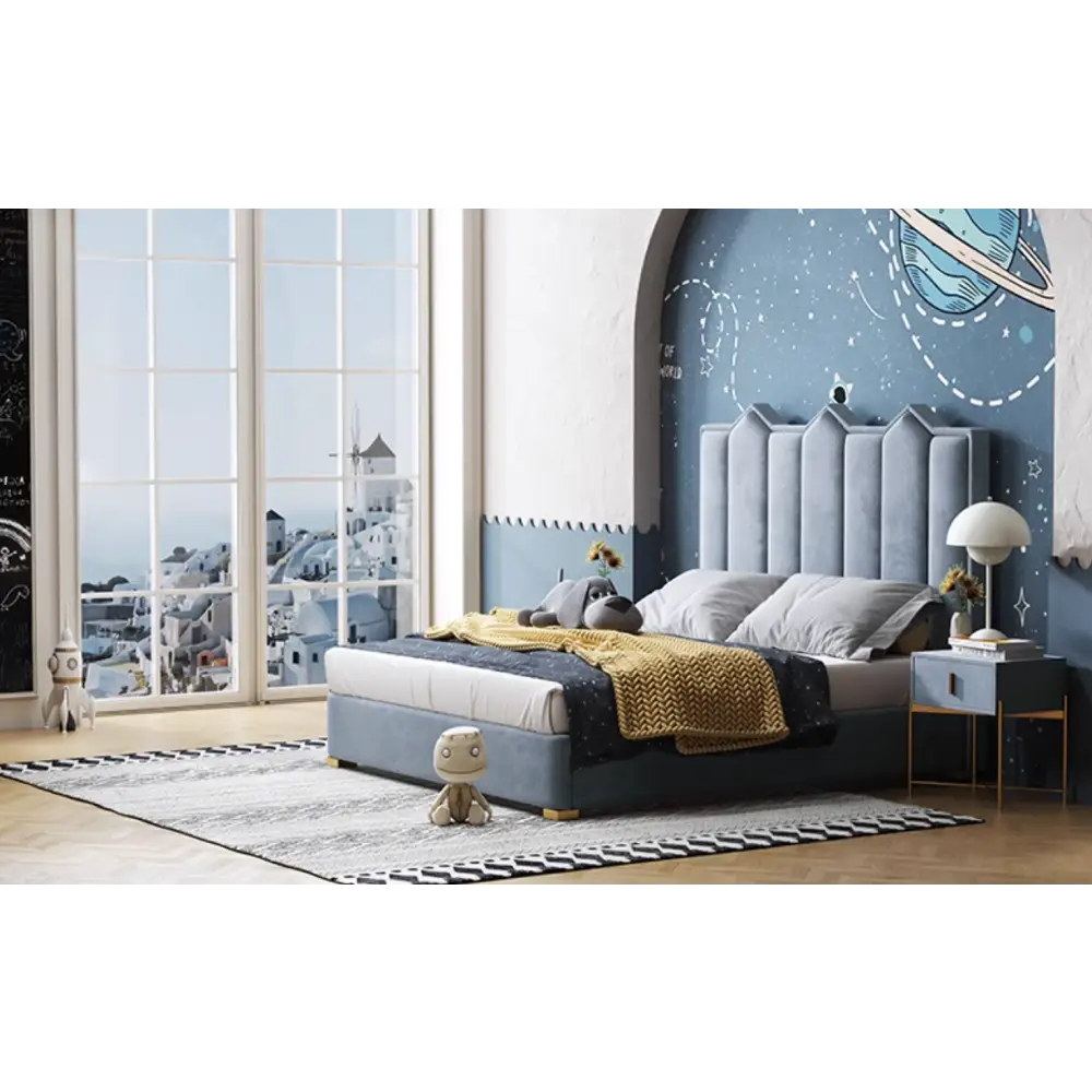 Baber Style King Size / Super King Size Bed Velvet