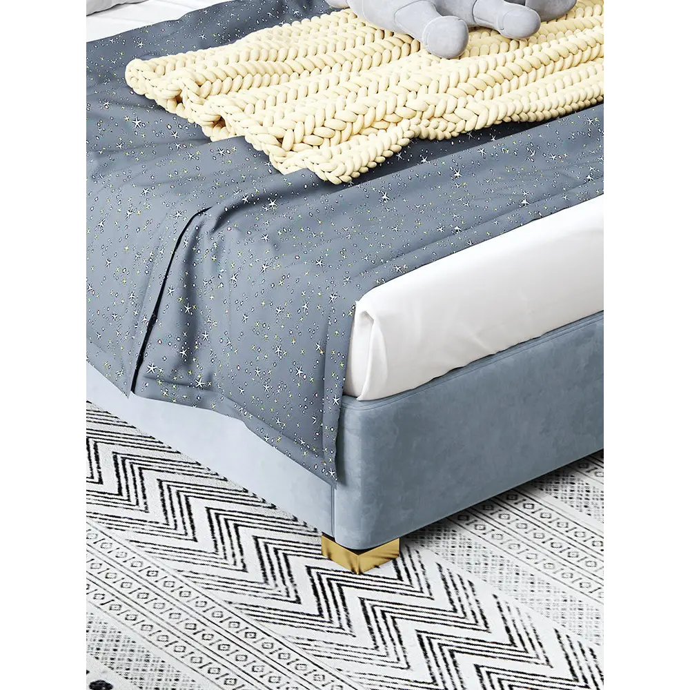 Baber Style King Size / Super King Size Bed Velvet