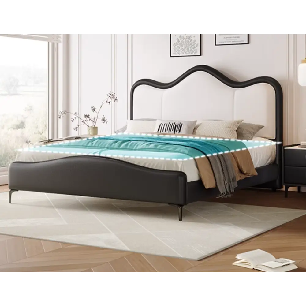 Badham King Size / Super King Size Bed Leather