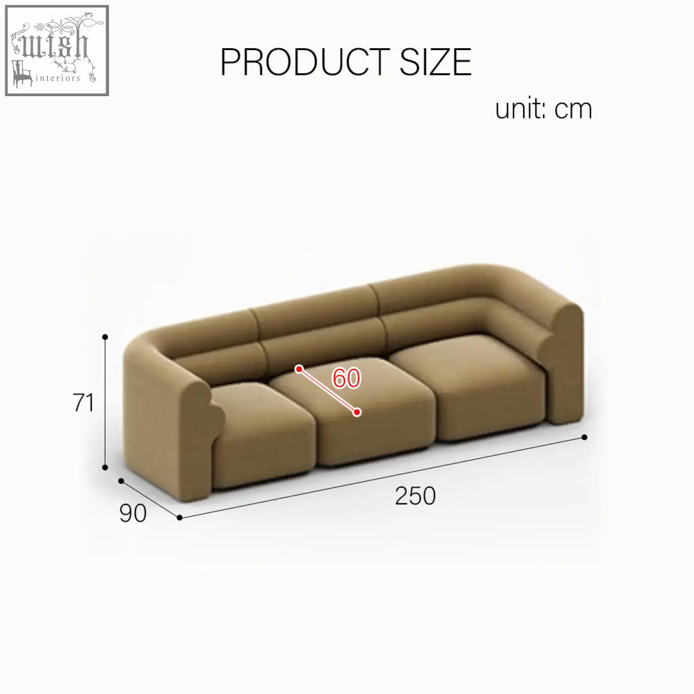 Tan velvet bae three seater corner sofa with modern lines and plush cushioning perfect modular seater corner sofa