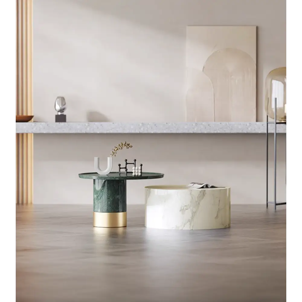 Bain Coffee Table Set Marble