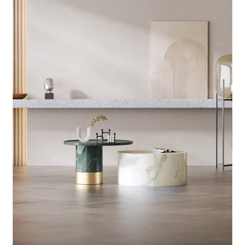 Bain Coffee Table Set Marble