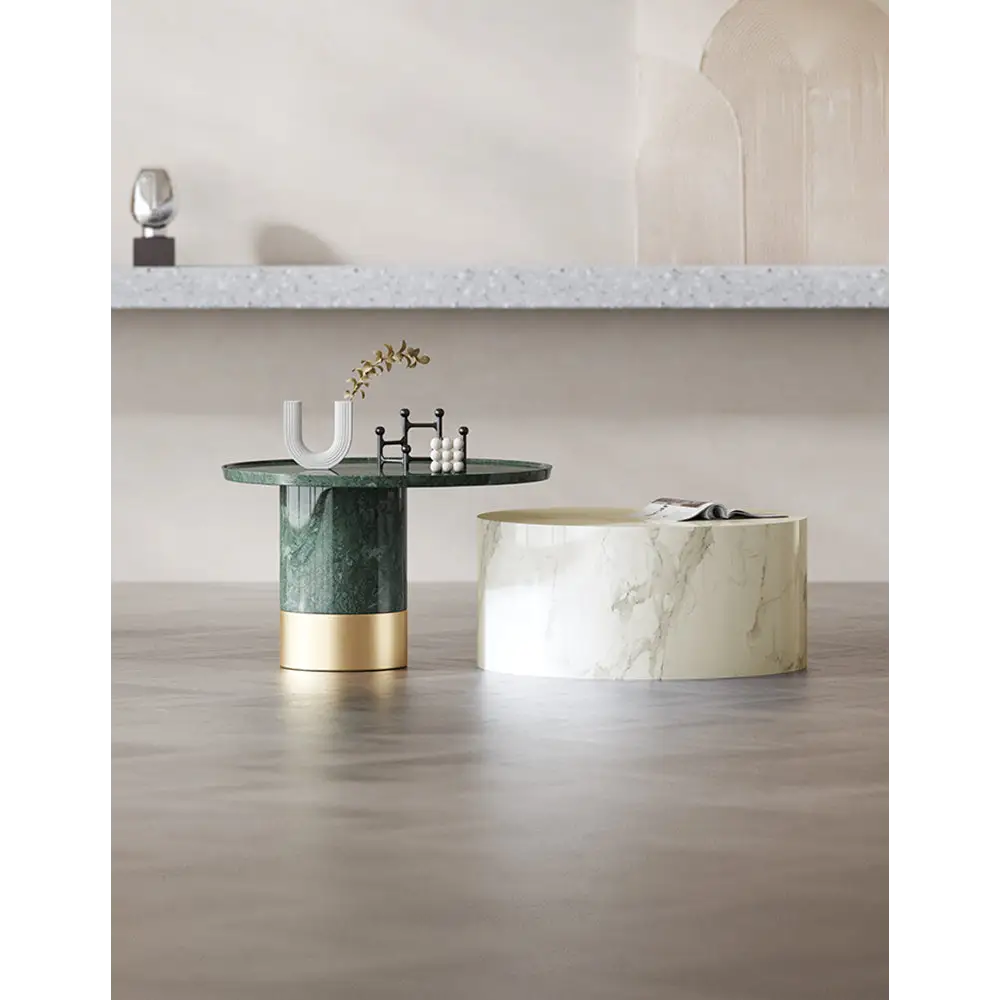 Bain Coffee Table Set Marble