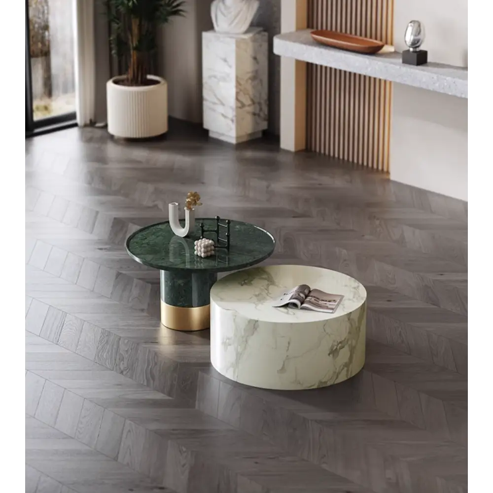 Bain Coffee Table Set Marble