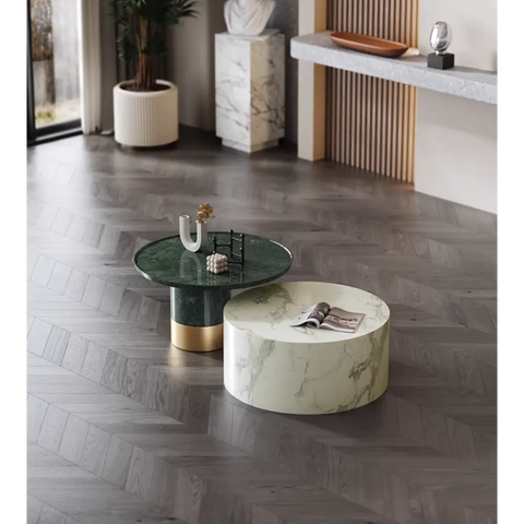 Bain Coffee Table Set Marble