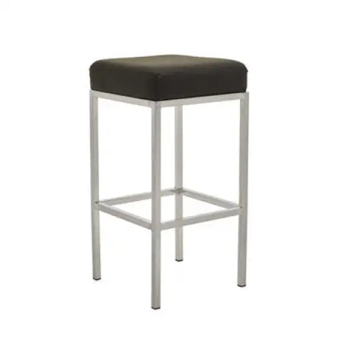 Baina Black And Chrome Finish Bar Stool