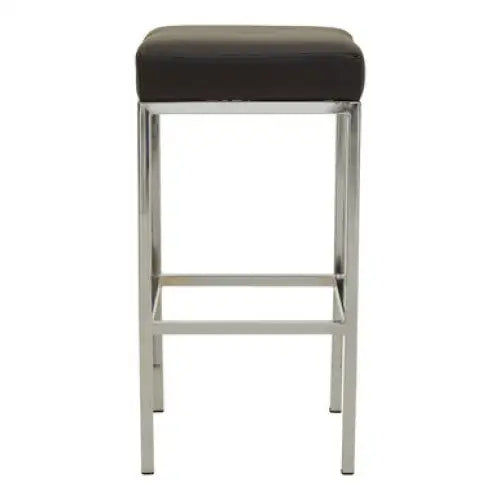 Baina Black And Chrome Finish Bar Stool