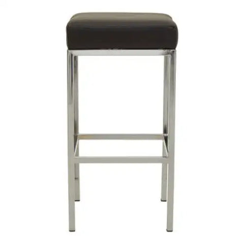 Baina Black And Chrome Finish Bar Stool