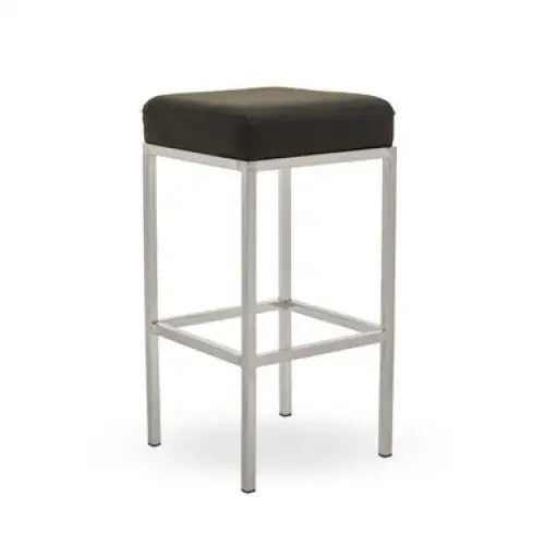 Baina Black And Chrome Finish Bar Stool