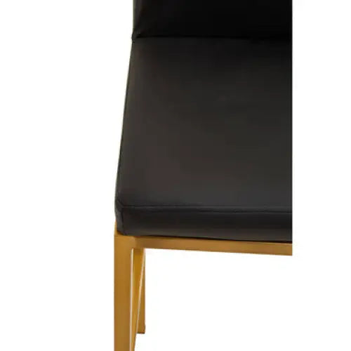 Baina Black And Gold Finish Bar Chair - Bar Stool