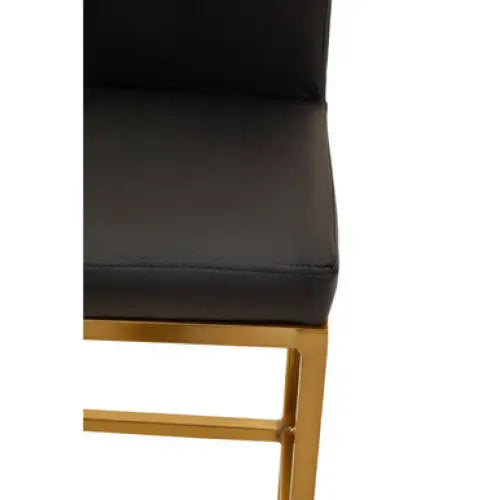 Baina Black And Gold Finish Bar Chair - Bar Stool