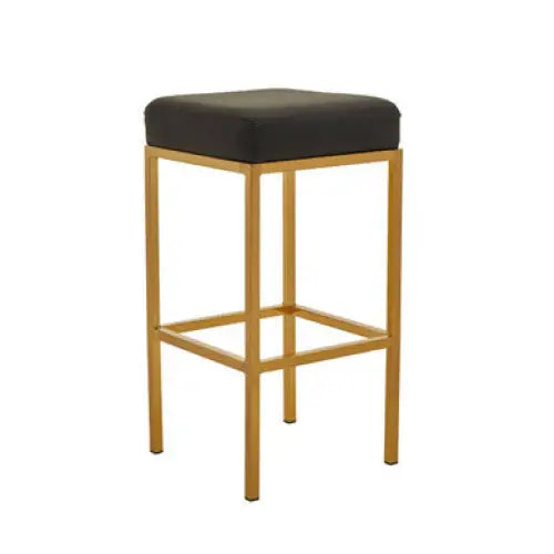Baina Black And Gold Finish Bar Stool