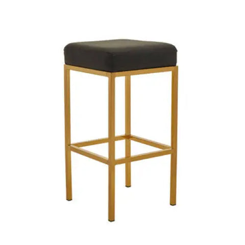 Baina Black And Gold Finish Bar Stool