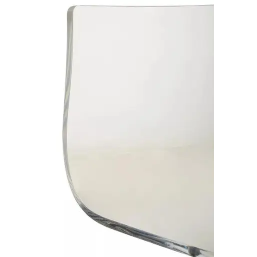 Baina Clear Acrylic Seat Bar Stool With Black Base