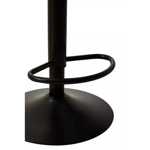 Baina Clear Acrylic Seat Bar Stool With Black Base