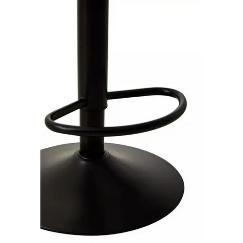 Baina Clear Acrylic Seat Bar Stool With Black Base