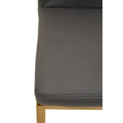 Baina Dark Grey And Gold Finish Bar Chair - Bar Stool