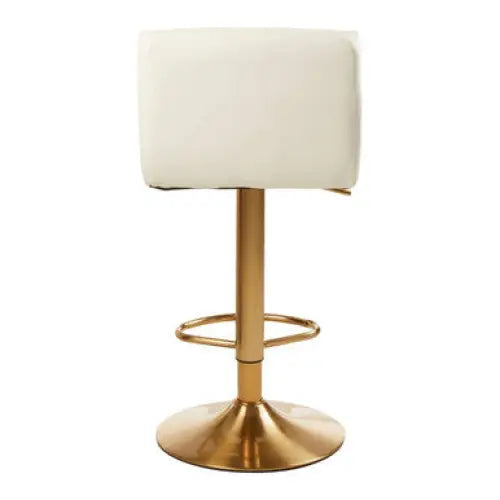 Baina White Seat Bar Stool
