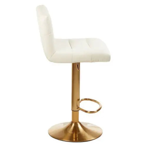 Baina White Seat Bar Stool