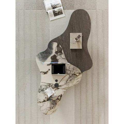 Baines Coffee Table Set Marble