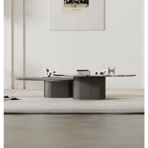 Baines Coffee Table Set Marble