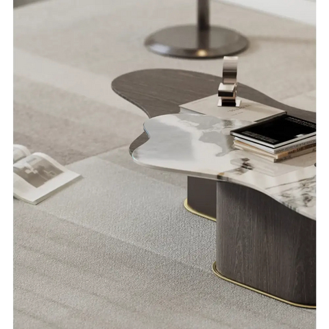 Baines Coffee Table Set Marble