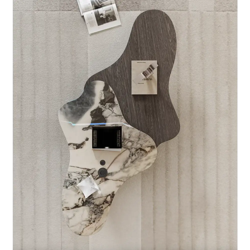 Baines Coffee Table Set Marble