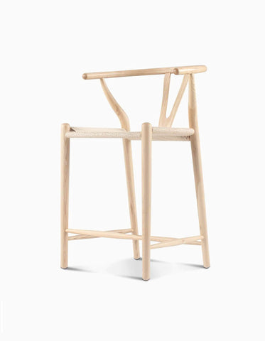 Wishbone Bar Stool Natural Ash