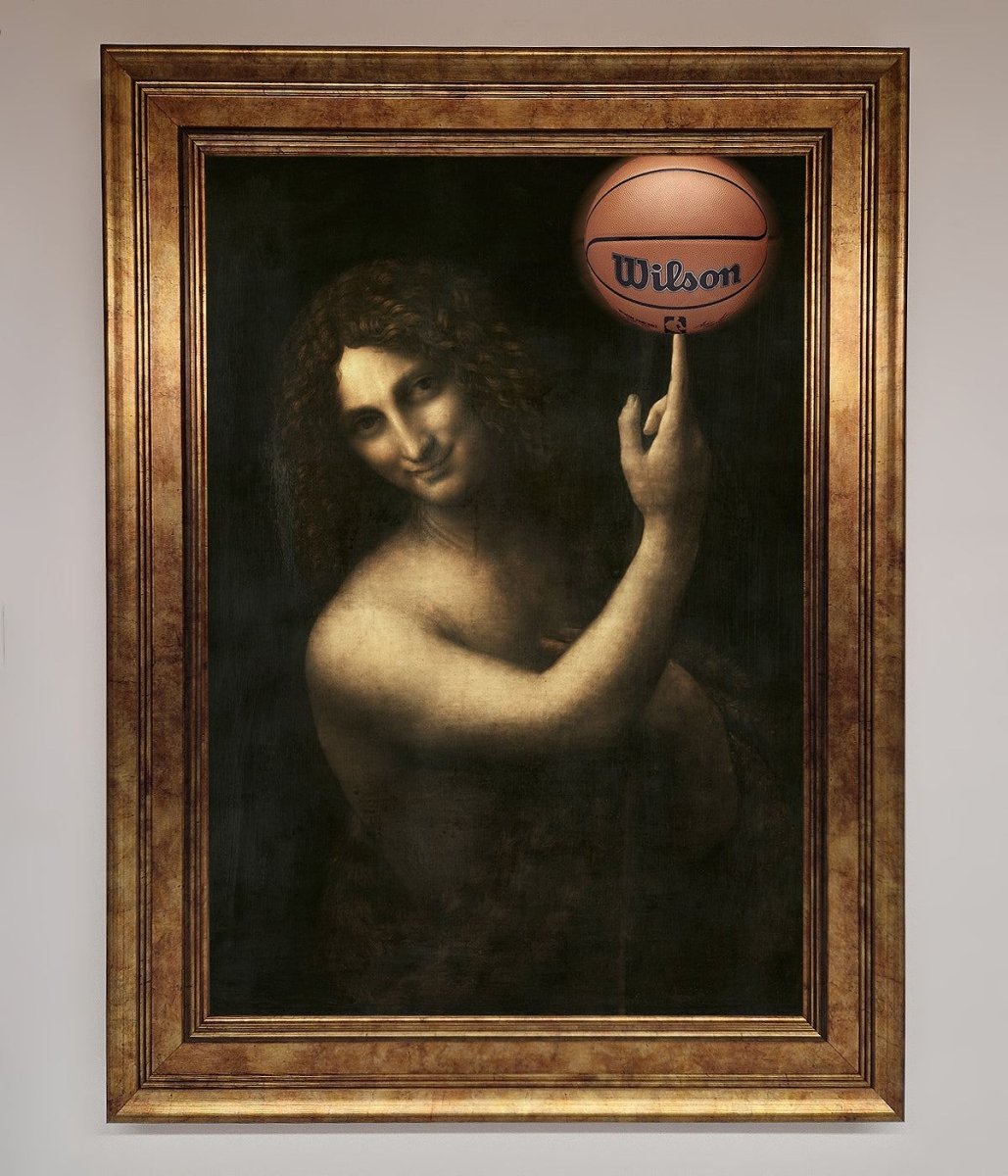 Basketball Renaissance Altered Framed Print