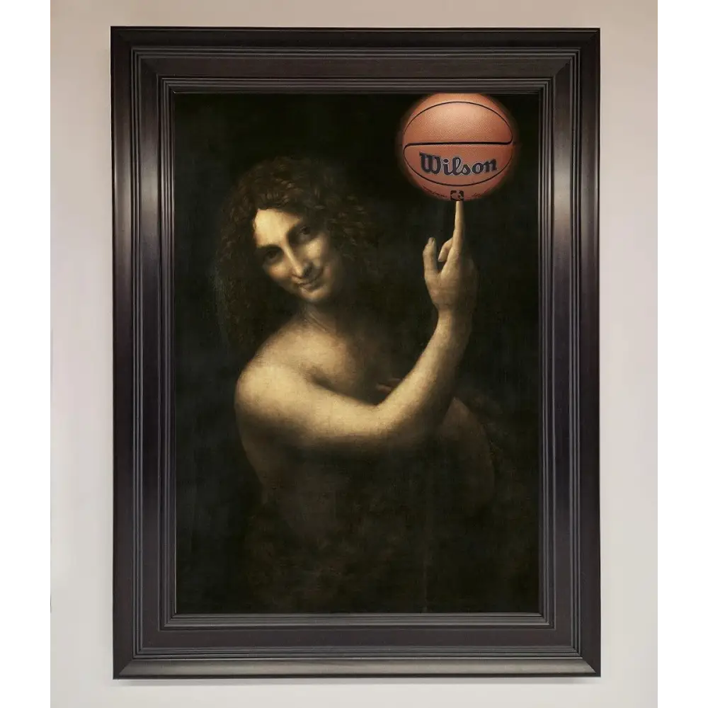 Basketball Renaissance Altered Framed Print - A1 (59.4 x 84.1 cm) / Matt Black - Framed Print