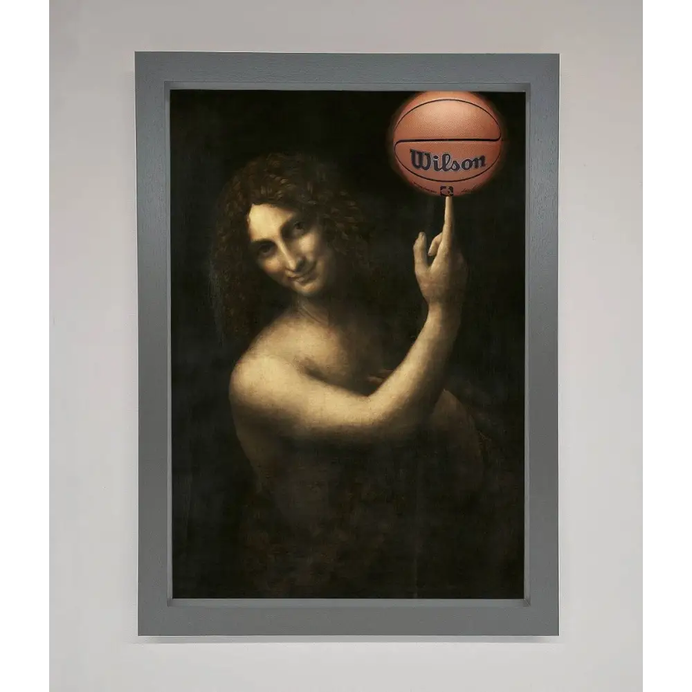 Basketball Renaissance Altered Framed Print - A3 (29.7 x 42 cm) / Dark Grey - Framed Print