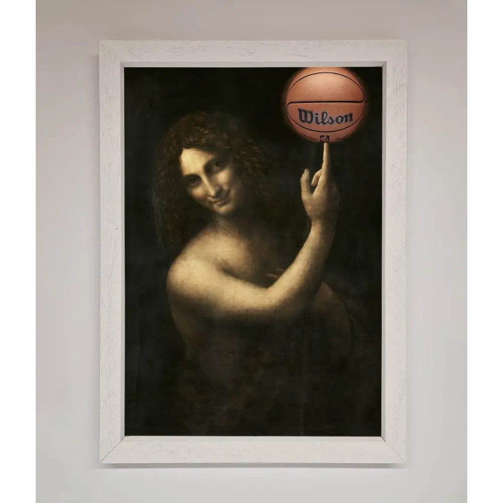 Basketball Renaissance Altered Framed Print - A3 (29.7 x 42 cm) / White - Framed Print