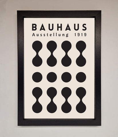 Bauhaus Black 1919 Framed Wall Art