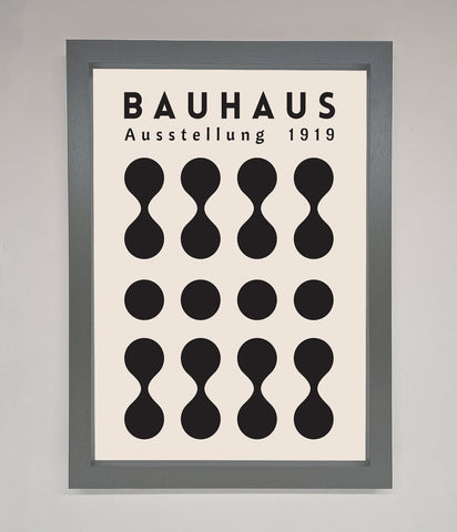 Bauhaus Black 1919 Framed Wall Art