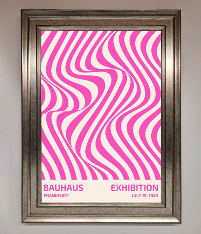 Bauhaus Pink Expedition Framed Wall Art