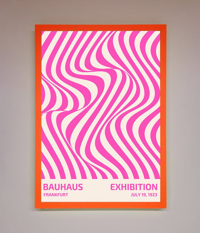 Bauhaus Pink Expedition Framed Wall Art
