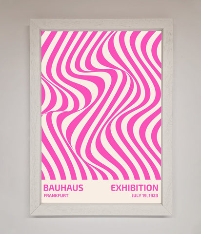 Bauhaus Pink Expedition Framed Wall Art