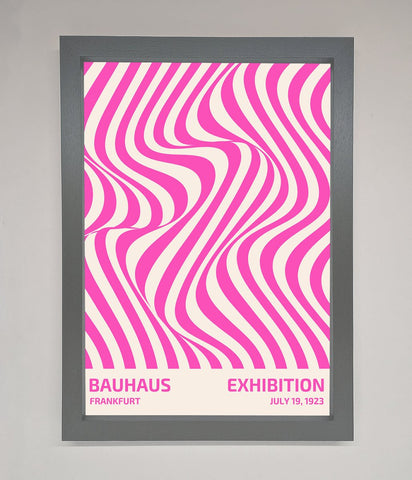 Bauhaus Pink Expedition Framed Wall Art