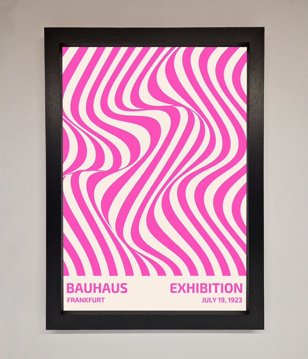 Bauhaus Pink Expedition Framed Wall Art