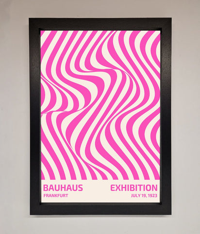 Bauhaus Pink Expedition Framed Wall Art