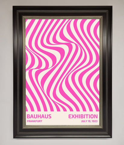 Bauhaus Pink Expedition Framed Wall Art