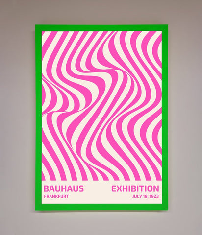 Bauhaus Pink Expedition Framed Wall Art