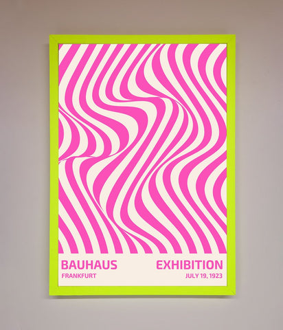 Bauhaus Pink Expedition Framed Wall Art