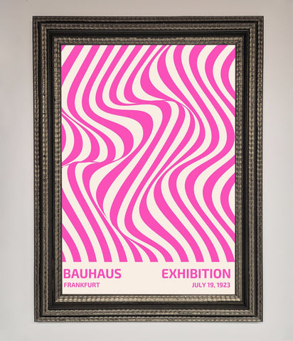 Bauhaus Pink Expedition Framed Wall Art