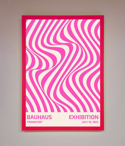 Bauhaus Pink Expedition Framed Wall Art