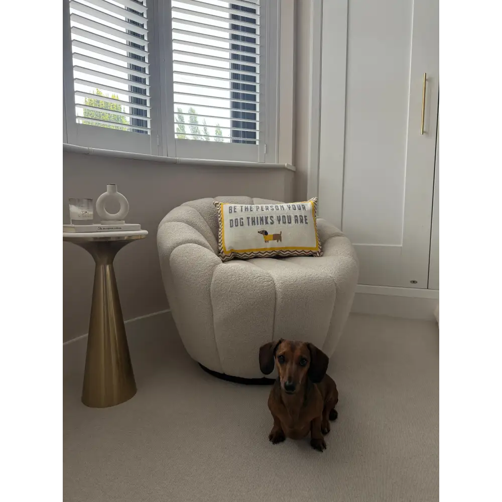 Be The Person Your Dog Thinks You Are Needlepoint Cushion - Cushion