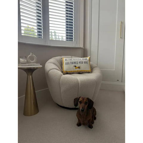 Be The Person Your Dog Thinks You Are Needlepoint Cushion - Cushion