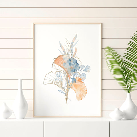 Beach theme decor wall art | Set of 3 wall art prints